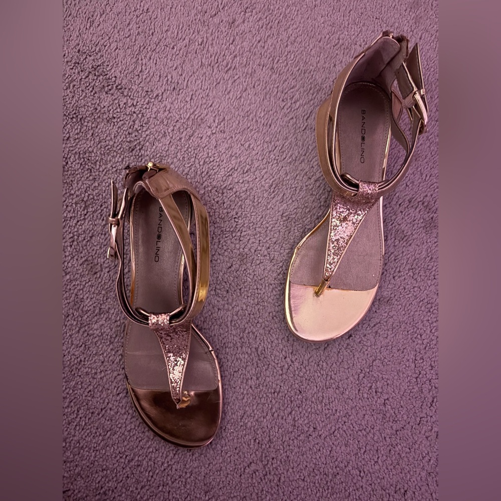 Gold sandals